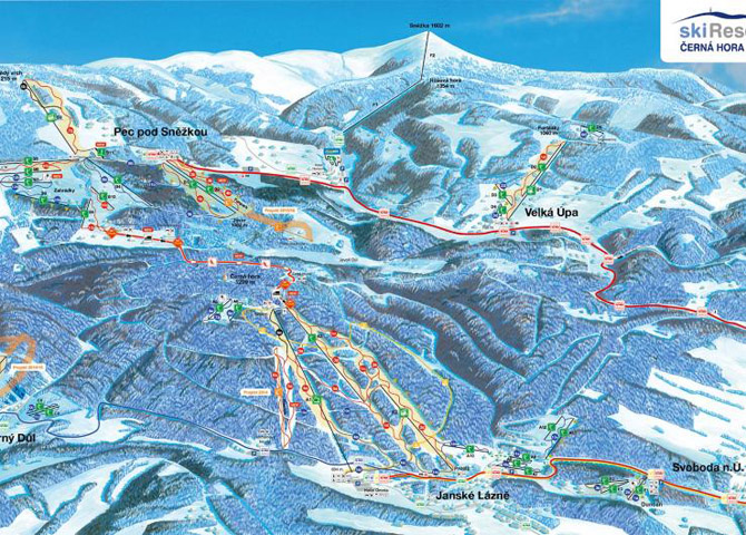 Skikaart Cerna Hora Pec