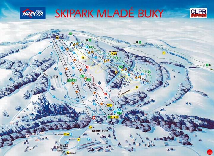 Skikaart Janske Lazne
